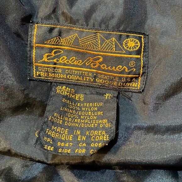 Vintage Men’s Eddie Bauer Puffer Down Jacket - Picture 3 of 6